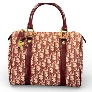 Christian Dior Trotter Vintage Boston Bag - Authentic lock and key incl.
